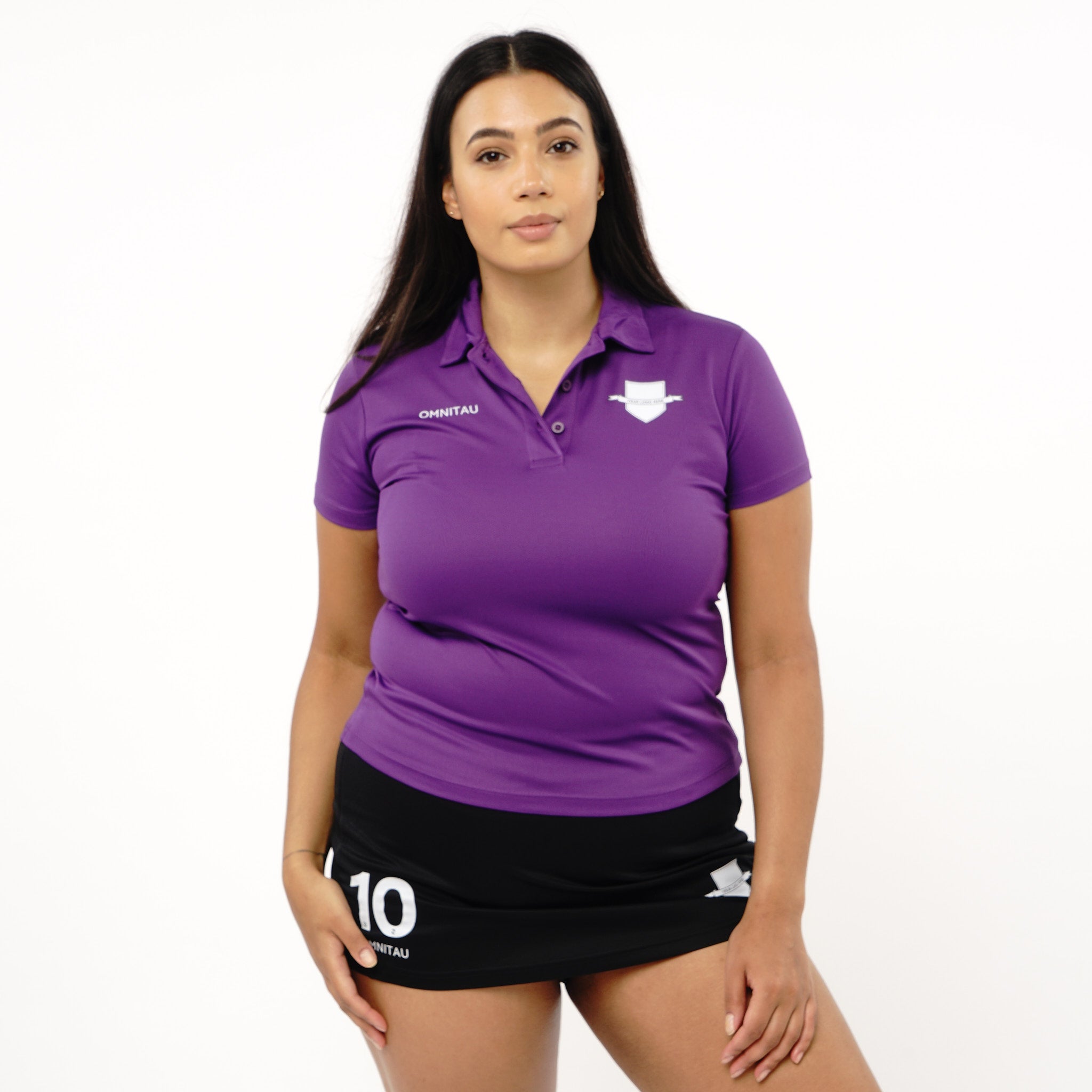 Omnitau Women's Core Polo Neck Hockey Shirt Purple – Omnitau