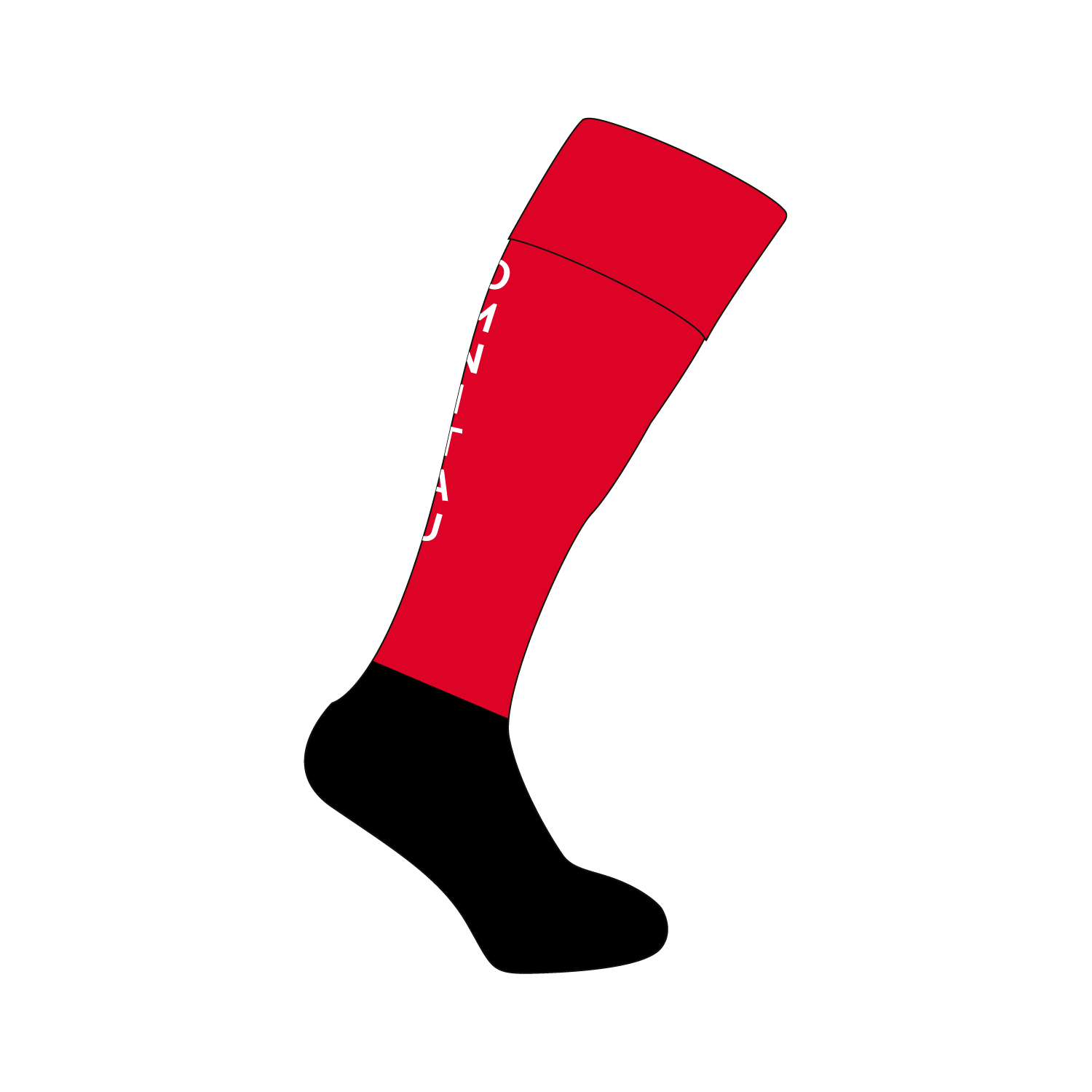 Omnitau Team Sports Classic Sports Socks - Red