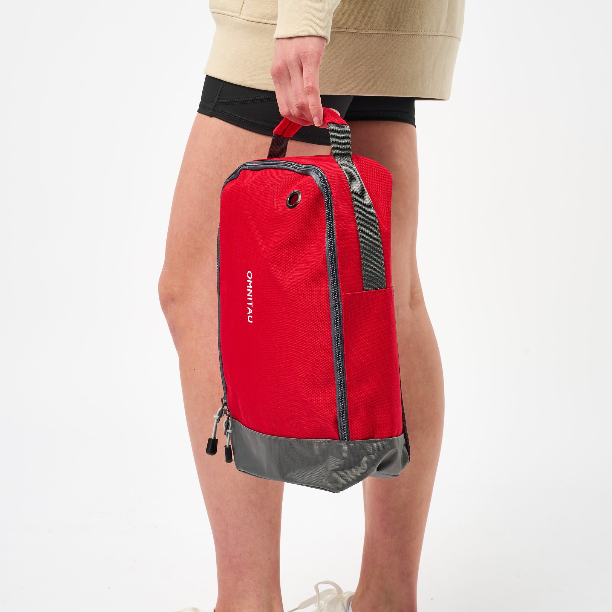 Omnitau Team Sports 8 Litre Zip Up Boot Bag - Red