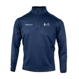 Bristol Real Tennis Club 1/4 Zip Adult's Technical Midlayer Fleece - Navy
