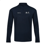 Bristol Real Tennis Club 1/4 Zip Adult's Technical Midlayer Fleece - Navy