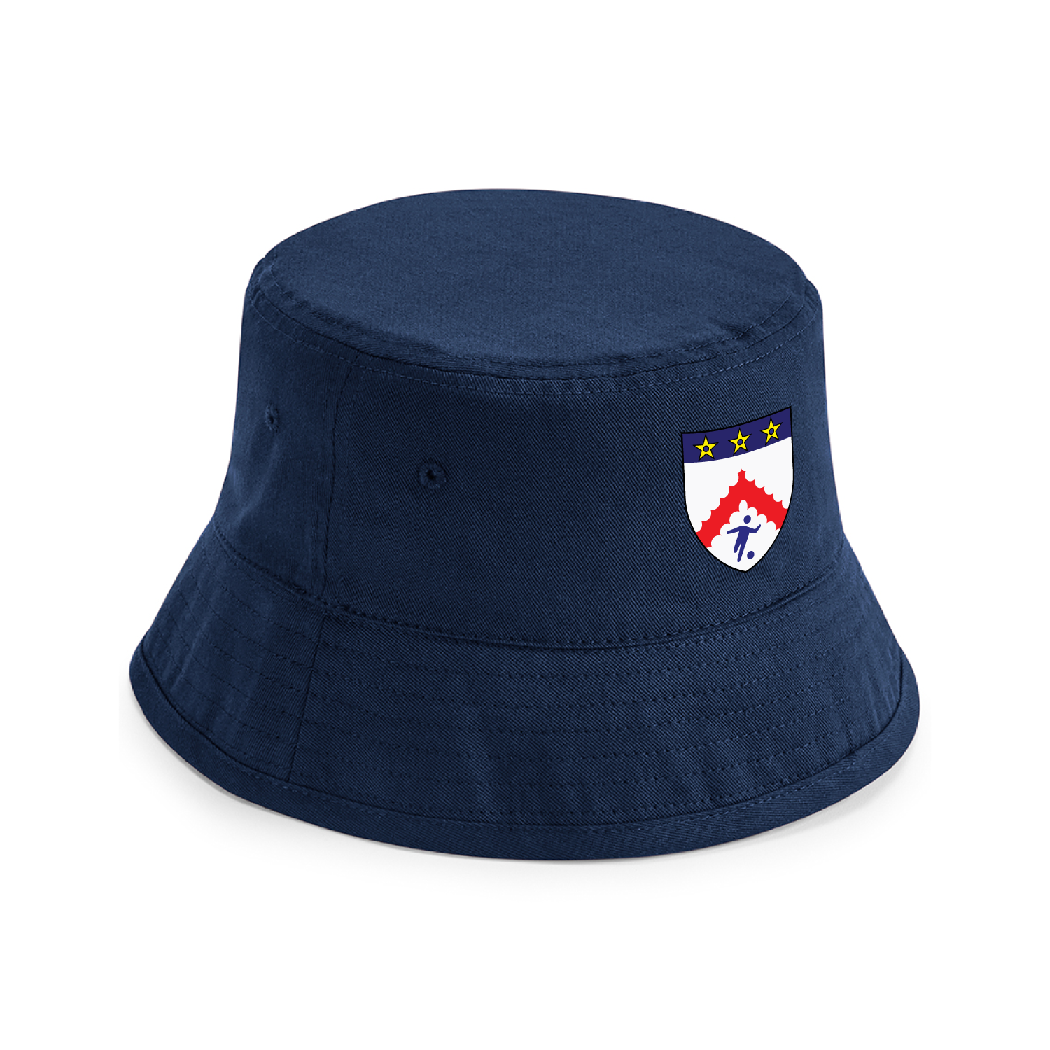 Keble College Oxford Football Team Sports Organic Cotton Bucket Hat - Navy