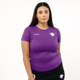 Omnitau Women's Team Sports Core Hockey Crew Neck T-Shirt - Purple