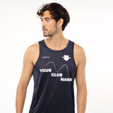 Omnitau Men's Core Crew Neck Athletics Vest  - Navy