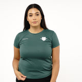 Omnitau Women's Team Sports Core Hockey Crew Neck T-Shirt - Bottle Green