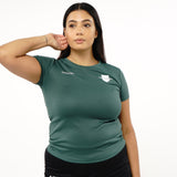 Omnitau Women's Team Sports Core Hockey Crew Neck T-Shirt - Bottle Green