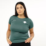 Omnitau Women's Team Sports Core Hockey Crew Neck T-Shirt - Bottle Green