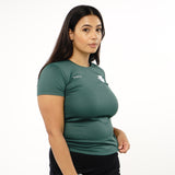 Omnitau Women's Team Sports Core Hockey Crew Neck T-Shirt - Bottle Green