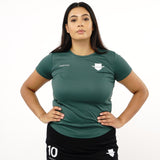 Omnitau Women's Team Sports Core Hockey Crew Neck T-Shirt - Bottle Green