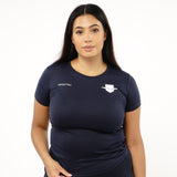 Omnitau Women's Team Sports Core Hockey Crew Neck T-Shirt - Navy