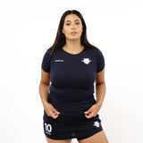 Omnitau Women's Team Sports Core Hockey Crew Neck T-Shirt - Navy