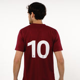 Omnitau Men's Core Crew Neck Hockey T-Shirt - Burgundy