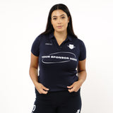 Omnitau Women's Team Sports Core Football Polo Shirt - French Navy