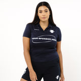 Omnitau Women's Team Sports Core Football Polo Shirt - French Navy