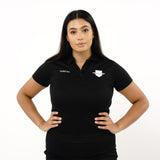 Omnitau Women's Team Sports Core Multisport Polo Shirt - Black