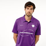 Omnitau Men's Team Sports Core Football Polo Shirt - Purple