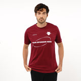 Omnitau Men's Core Football Crew Neck Shirt - Burgundy