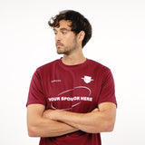 Omnitau Men's Core Football Crew Neck Shirt - Burgundy