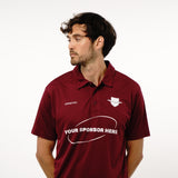 Omnitau Men's Core Football Polo Neck Shirt - Burgundy