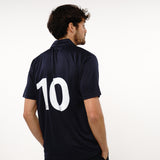 Omnitau Men's Team Sports Core Football Polo Shirt - Navy