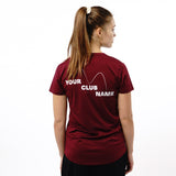 Omnitau Women's Team Sports Core Multisport Playing Shirt - Burgundy