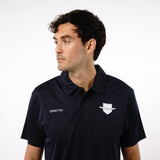 Omnitau Men's Core Multisport Playing Polo Neck Shirt - Navy