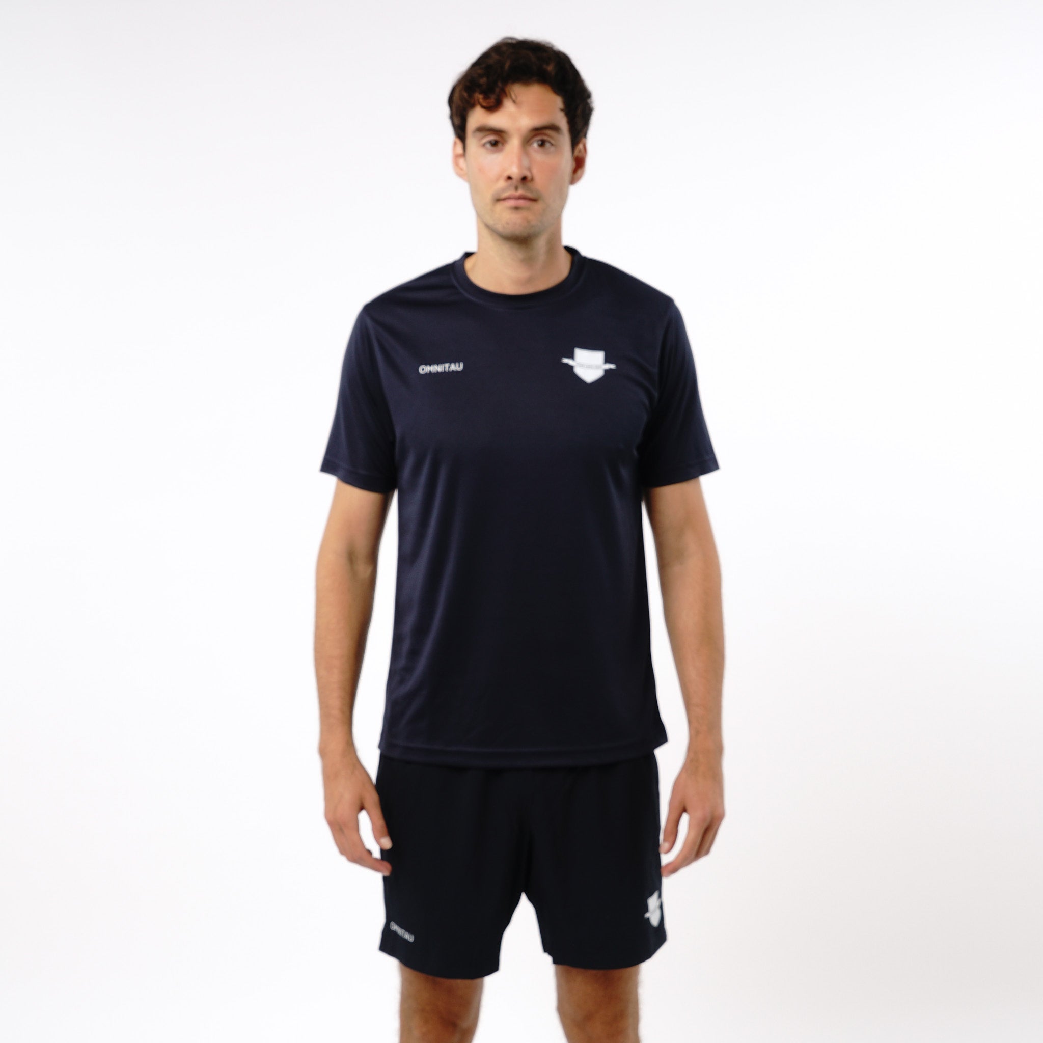 Omnitau Men's Core Multisport Crew Neck Playing Shirt - Navy