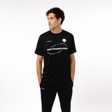 Omnitau Men's Team Sports Core Cricket Crew Neck Shirt - Black