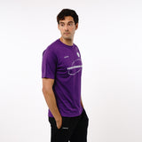 Omnitau Men's Team Sports Core Cricket Crew Neck Shirt - Purple