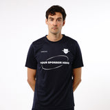 Omnitau Men's Team Sports Core Cricket Crew Neck Shirt - Navy