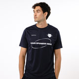 Omnitau Men's Team Sports Core Cricket Crew Neck Shirt - Navy