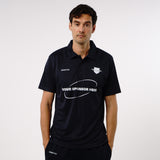 Omnitau Men's Team Sports Core Cricket Polo Shirt - Navy