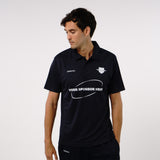 Omnitau Men's Team Sports Core Cricket Polo Shirt - Navy