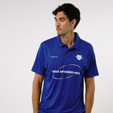 Omnitau Men's Team Sports Core Cricket Polo Shirt - Royal Blue