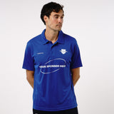 Omnitau Men's Team Sports Core Cricket Polo Shirt - Royal Blue