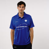 Omnitau Men's Team Sports Core Cricket Polo Shirt - Royal Blue