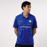 Omnitau Men's Team Sports Core Cricket Polo Shirt - Royal Blue