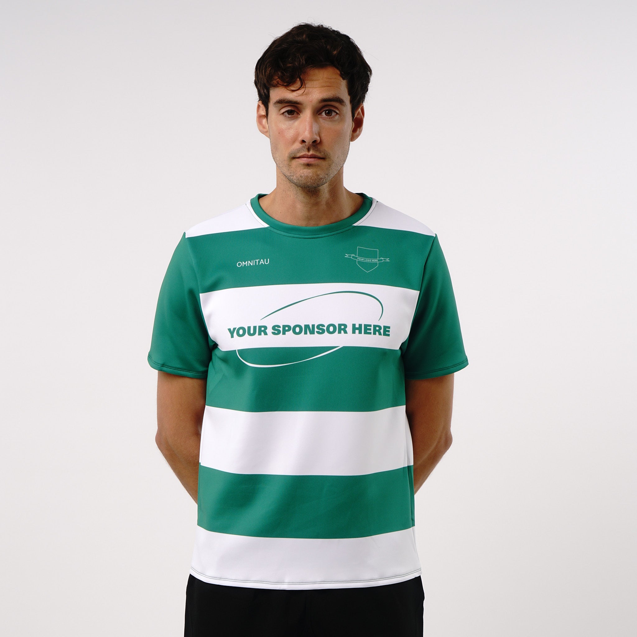 Omnitau Men's Bespoke Crew Neck Rugby Shirt - Manual Order