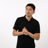 Omnitau Men's Classic Golf Polo Shirt - Black