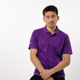 Omnitau Men's Classic Golf Polo Shirt - Purple