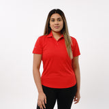 Omnitau Women's Classic Golf Polo Shirt - Red