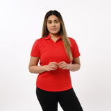 Omnitau Women's Classic Golf Polo Shirt - Red