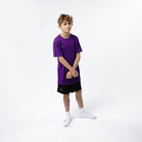 Omnitau Kid's Team Sports Core Cricket Crew Neck Shirt - Purple