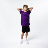 Omnitau Kid's Team Sports Core Cricket Crew Neck Shirt - Purple