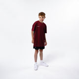 Omnitau Kid's Team Sports Breathable Technical T-Shirt - Burgundy