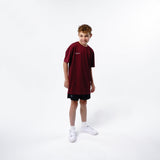 Omnitau Kid's Team Sports Core Hockey Crew Neck T-Shirt - Burgundy