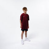 Omnitau Kid's Team Sports Core Hockey Crew Neck T-Shirt - Burgundy