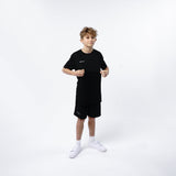 Omnitau Kid's Team Sports Core Cricket Crew Neck Shirt - Black