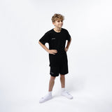 Omnitau Kid's Team Sports Core Cricket Crew Neck Shirt - Black