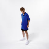 Omnitau Kid's Team Sports Breathable Technical Polo - Royal Blue